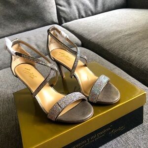 Thalia Sodi Women’s Heels Sandals Rhinestone Wedding Prom 6.5 W New